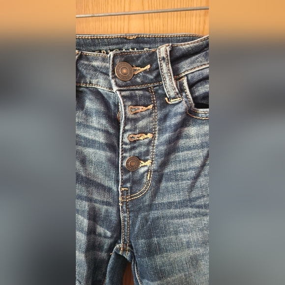 American Eagle Outfitters Blue Skinny Distressed Jeans - Picture 2 of 5